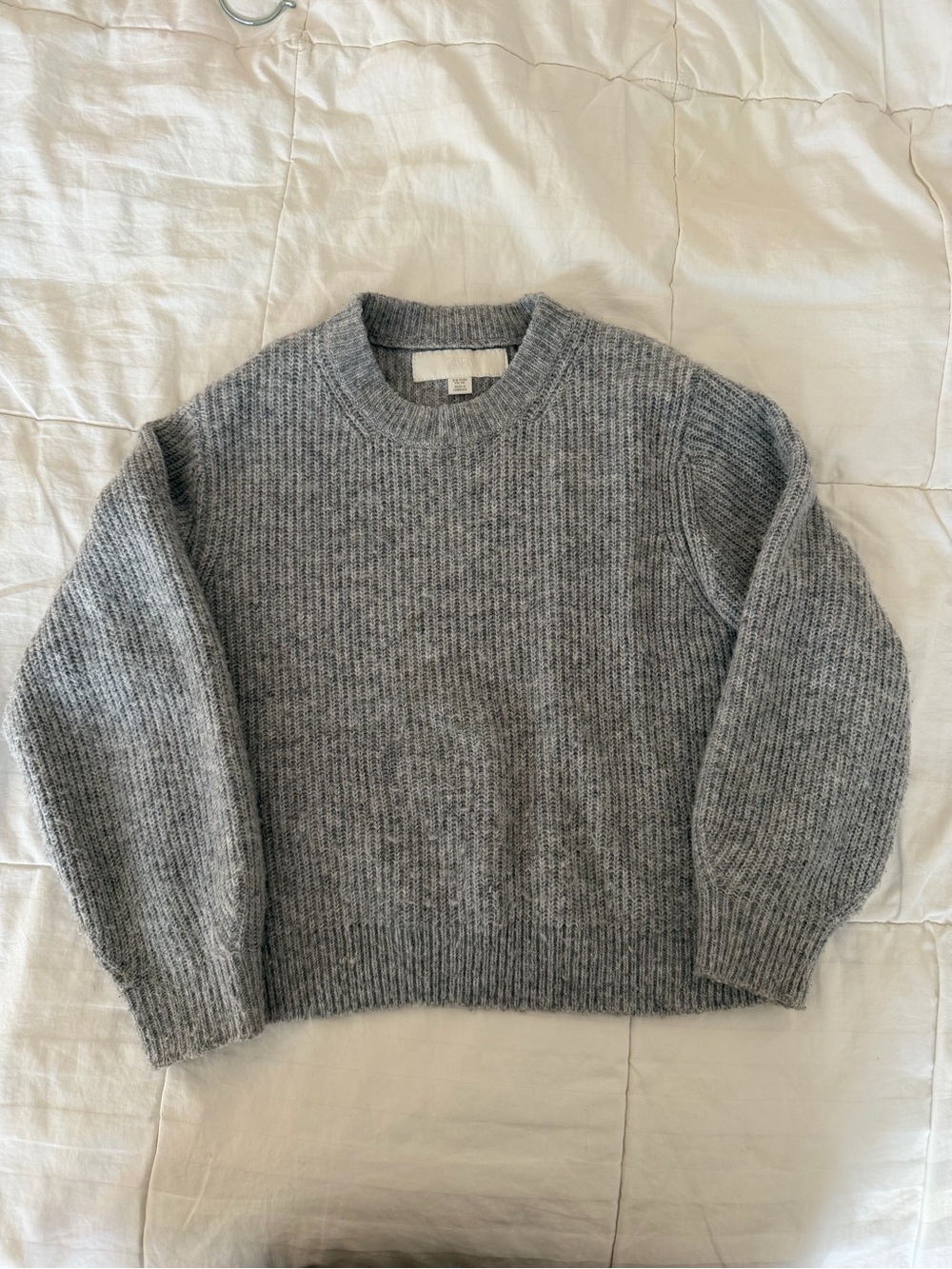 Zara Girls Gray Crewneck Sweater, size 8/9T